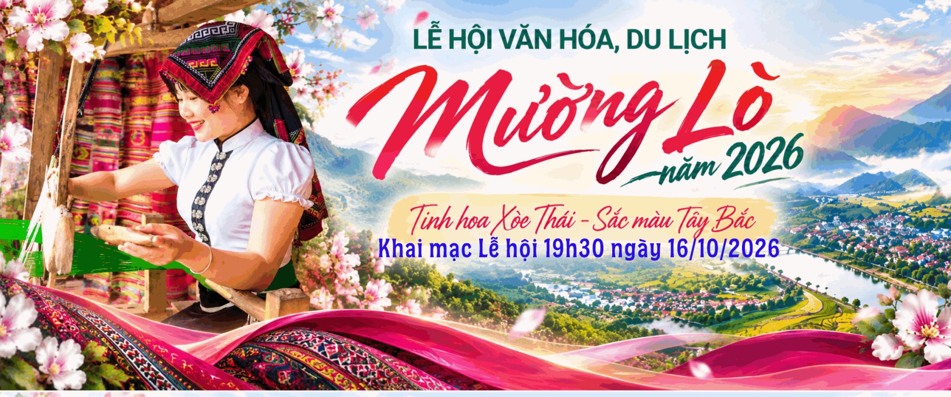 Lễ hội Văn hóa, Du lịch Mường Lò năm 2026 là sự kiện văn hóa, du lịch cấp tỉnh, được tổ chức gắn với kỷ niệm 5 năm Nghệ thuật Xòe Thái được UNESCO ghi danh vào Danh sách Di sản văn hóa phi vật thể đại diện của nhân loại. Lễ hội Văn hóa, Du lịch Mường Lò năm 2026 là sự kiện văn hóa, du lịch cấp tỉnh, được tổ chức gắn với kỷ niệm 5 năm Nghệ thuật Xòe Thái được UNESCO ghi danh vào Danh sách Di sản văn hóa phi vật thể đại diện của nhân loại.