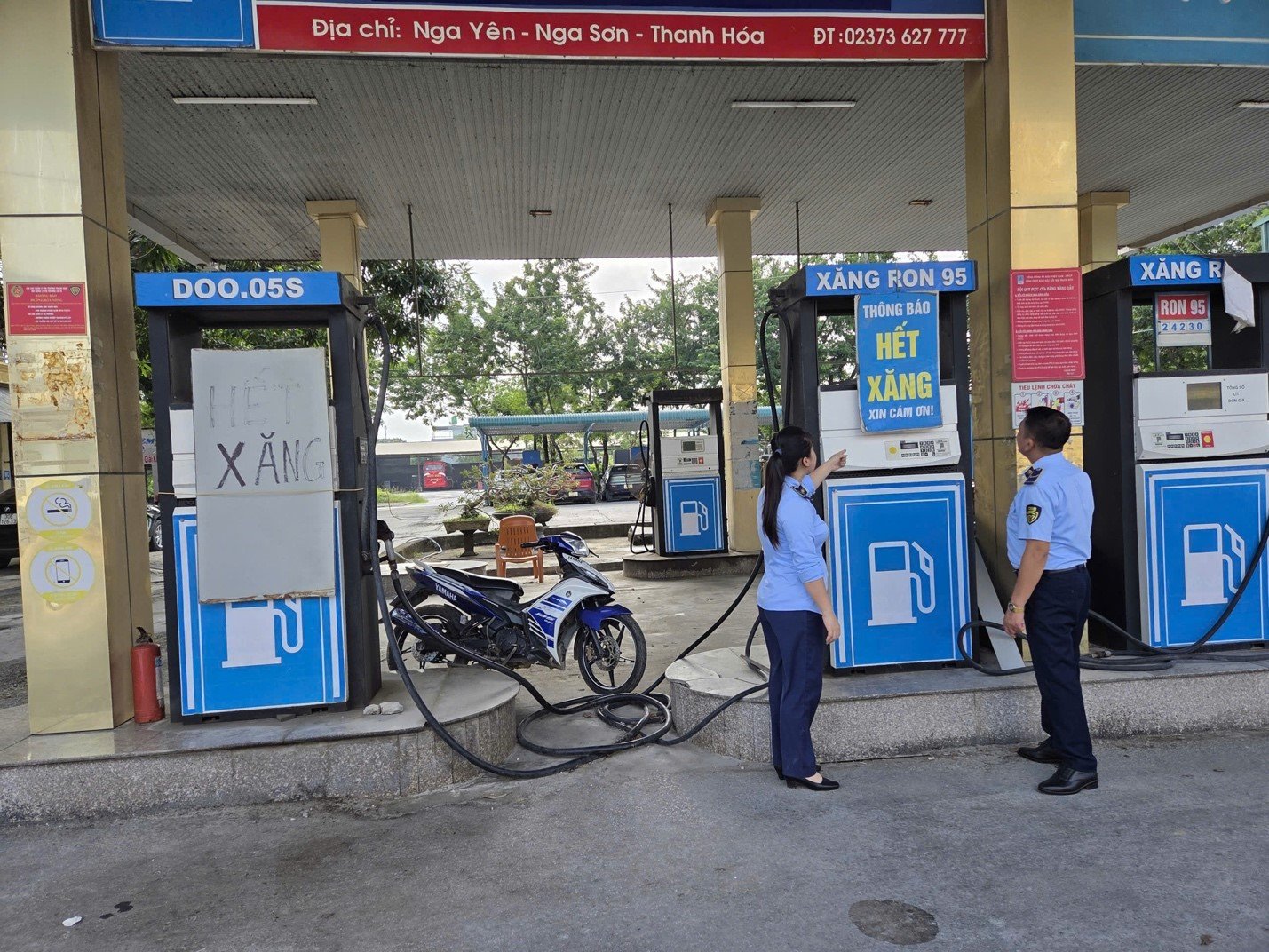 Lực lượng QLTT tỉnh Thanh Hóa kiểm tra cơ sở kinh doanh xăng dầu Lực lượng QLTT tỉnh Thanh Hóa kiểm tra cơ sở kinh doanh xăng dầu