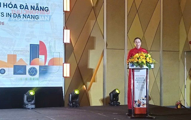 Bà Nguyễn Thị Anh Thi - Phó Chủ tịch UBND TP. Đà Nẵng phát biểu khai mạc Hội nghị. Bà Nguyễn Thị Anh Thi - Phó Chủ tịch UBND TP. Đà Nẵng phát biểu khai mạc Hội nghị.
