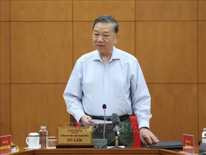 Tổng Bí thư, Chủ tịch nước Tô Lâm phát biểu chỉ đạo. Ảnh: Thống Nhất/TTXVN Tổng Bí thư, Chủ tịch nước Tô Lâm phát biểu chỉ đạo. Ảnh: Thống Nhất/TTXVN