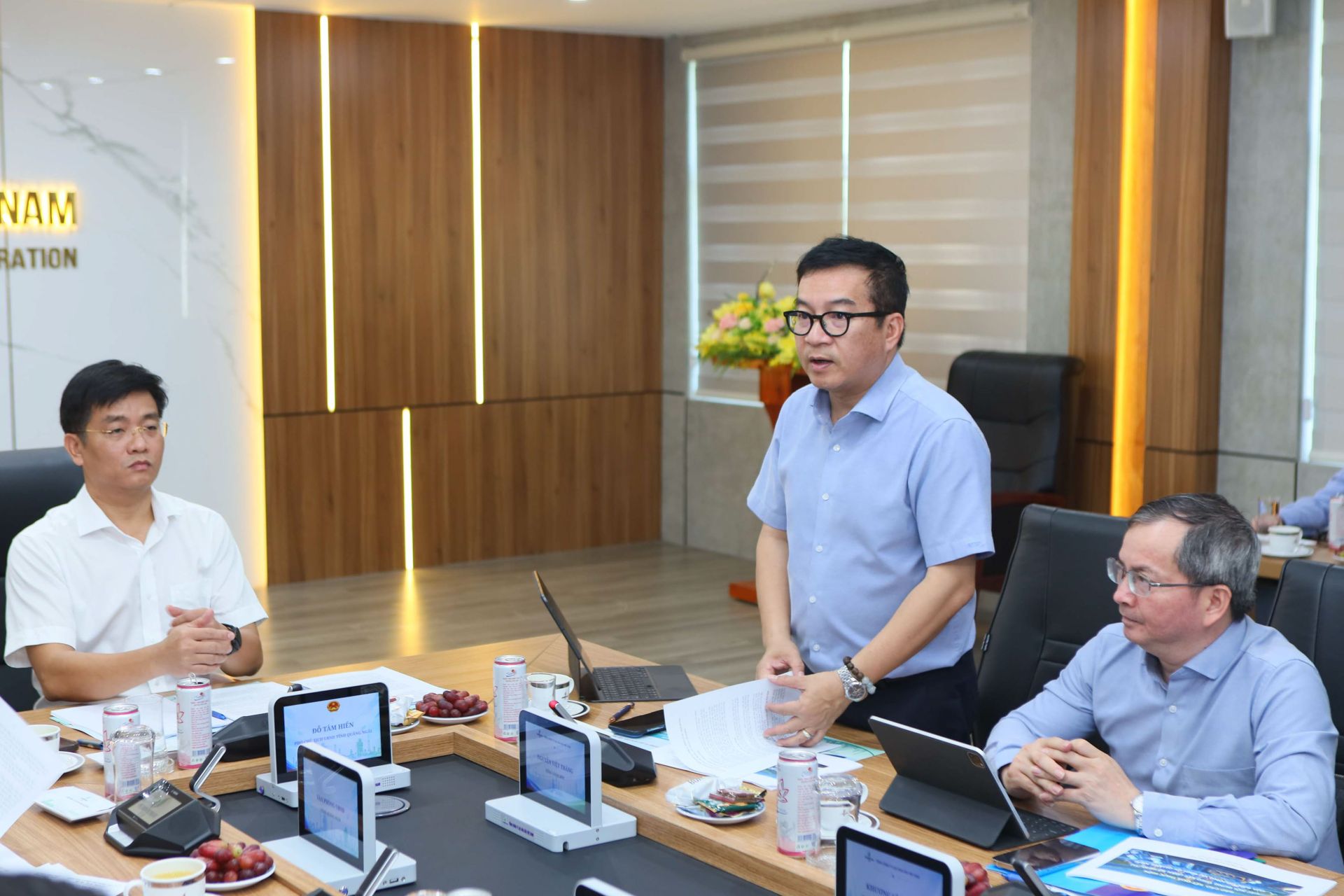 Tổng Giám đốc BSR Nguyễn Việt Thắng cam kết sẽ tiếp tục phối hợp chặt chẽ với các Sở, ban, ngành và địa phương để đẩy nhanh tiến độ Dự án NCMR NMLD Dung Quất Tổng Giám đốc BSR Nguyễn Việt Thắng cam kết sẽ tiếp tục phối hợp chặt chẽ với các Sở, ban, ngành và địa phương để đẩy nhanh tiến độ Dự án NCMR NMLD Dung Quất
