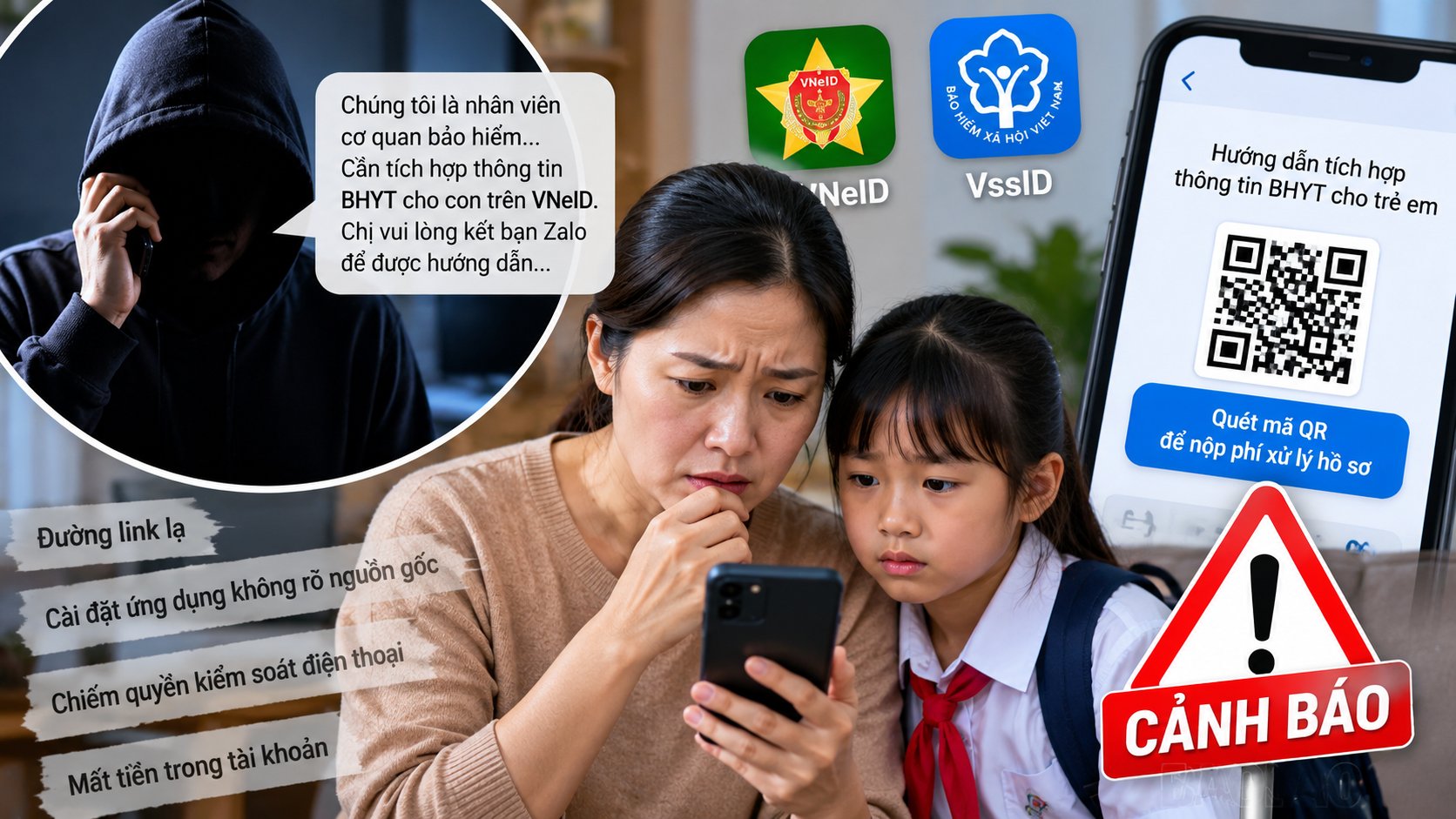 Người dân cần ghi nhớ 4 KHÔNG - 1 CHỦ ĐỘNG”: Không vội tin, không cung cấp, không truy cập-cài đặt, không chuyển tiền và chủ động xác minh Người dân cần ghi nhớ 4 KHÔNG - 1 CHỦ ĐỘNG”: Không vội tin, không cung cấp, không truy cập-cài đặt, không chuyển tiền và chủ động xác minh