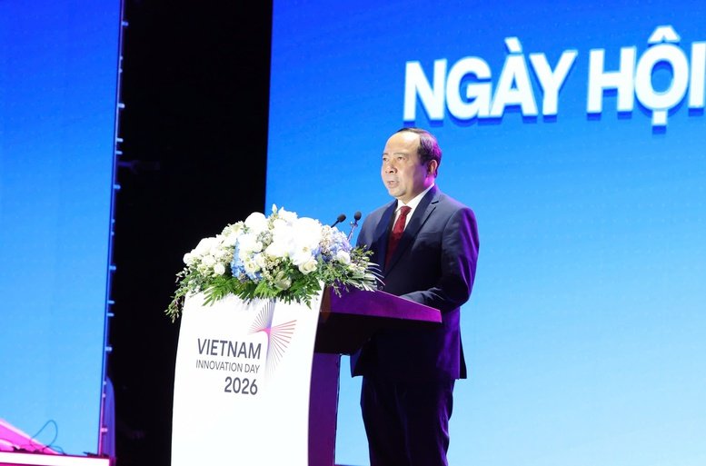 Bộ trưởng Bộ KH&CN Vũ Hải Qu&acirc;n ph&aacute;t biểu khai mạc C&ocirc;ng bố kết quả Chỉ số đổi mới s&aacute;ng tạo cấp địa phương (PII) năm 2026 - Ảnh: chinhphu.vn/Gia Huy