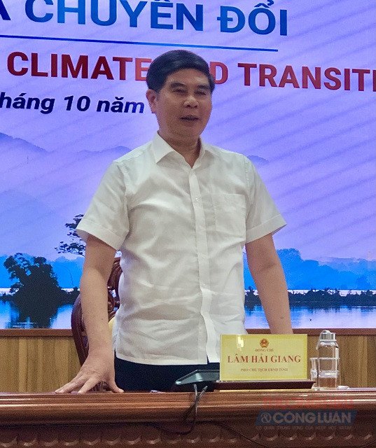 Ông Lâm Hải Giang phát biểu tại buổi họp báo. Ông Lâm Hải Giang phát biểu tại buổi họp báo.
