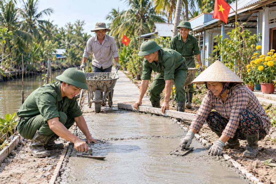 C&aacute;c hoạt động đồng thời hướng đến hỗ trợ x&acirc;y dựng n&ocirc;ng th&ocirc;n mới, giảm ngh&egrave;o bền vững v&agrave; bảo đảm an sinh x&atilde; hội.