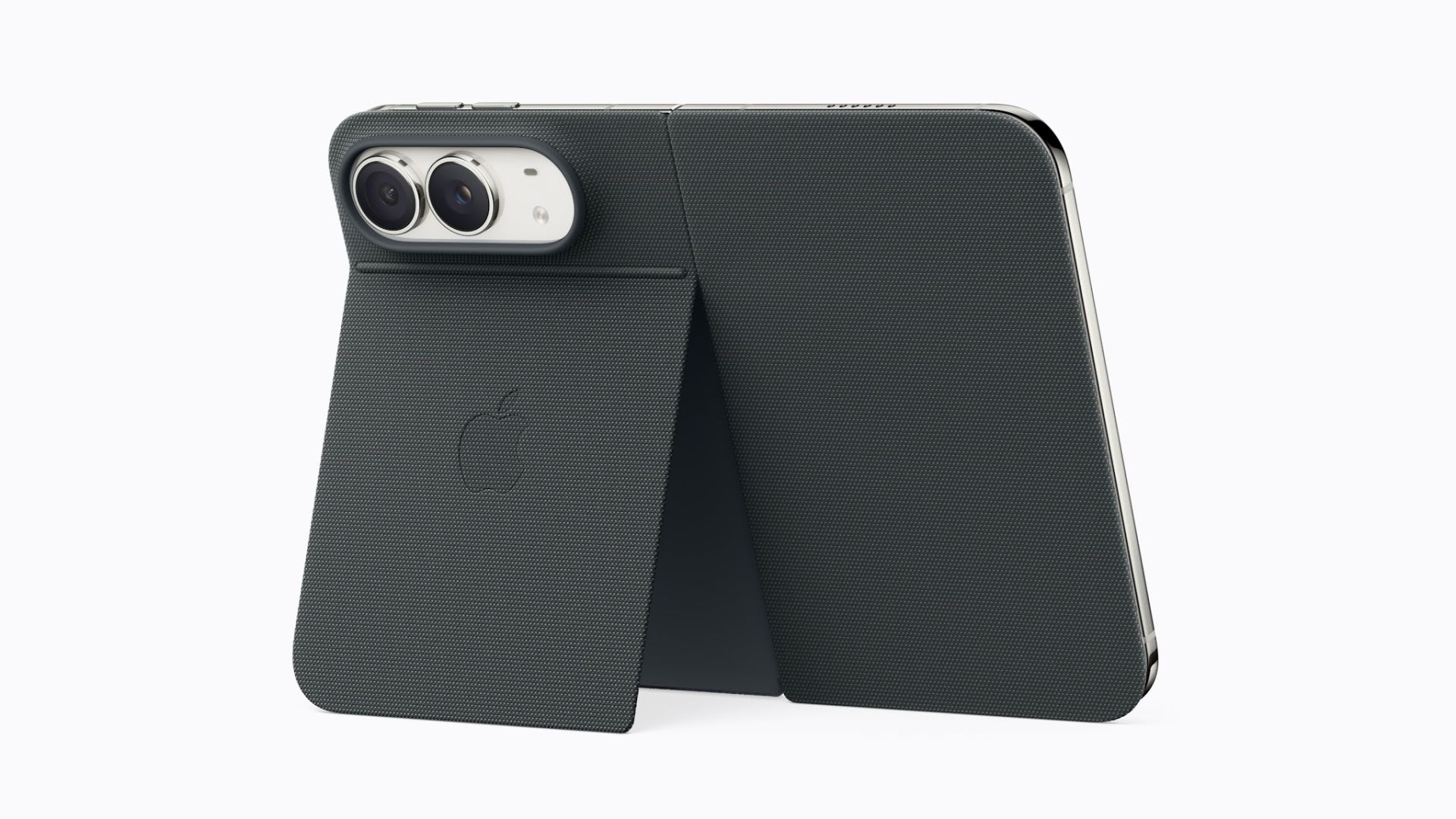M&aacute;y c&ugrave;ng phụ kiện Folio. Ảnh: Apple.
