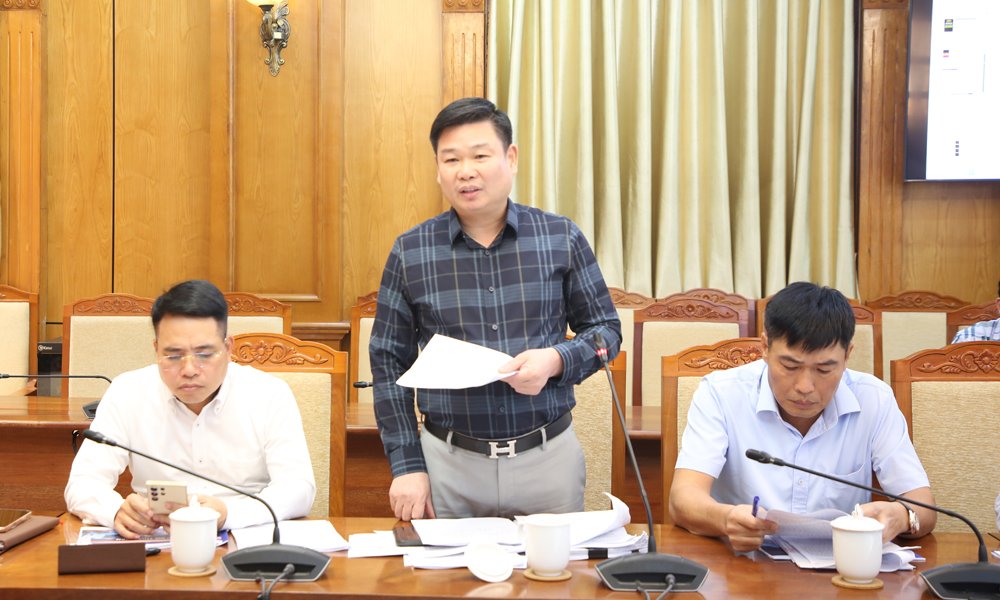 Đại diện c&aacute;c sở, ng&agrave;nh đ&aacute;nh gi&aacute; kết quả c&ocirc;ng t&aacute;c giải ph&oacute;ng mặt bằng tại 2 địa phương.