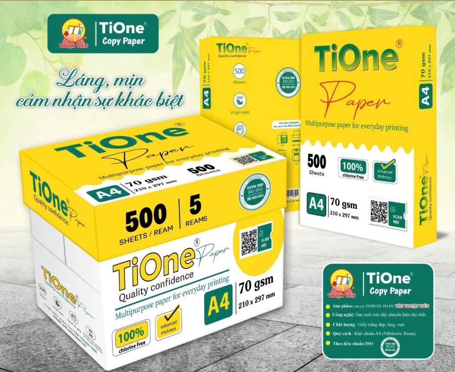 Sản phẩm C&ocirc;ng Ty T&acirc;n Thuận Tiến đa dang từ tập vỡ cho tới giấy photocopy