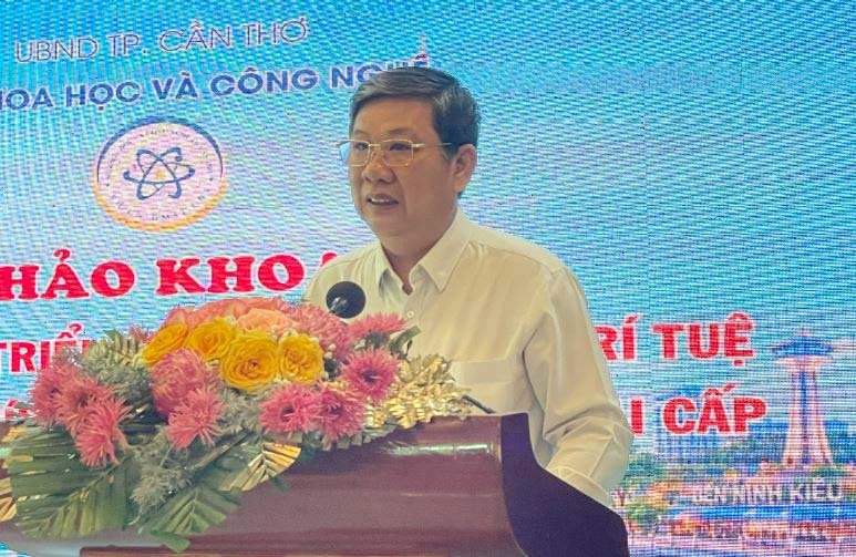 Ông Phạm Trường Giang, Phó Giám đốc Sở Khoa học và Công nghệ TP. Cần Thơ phát biểu khai mạc Hội thảo Ông Phạm Trường Giang, Phó Giám đốc Sở Khoa học và Công nghệ TP. Cần Thơ phát biểu khai mạc Hội thảo