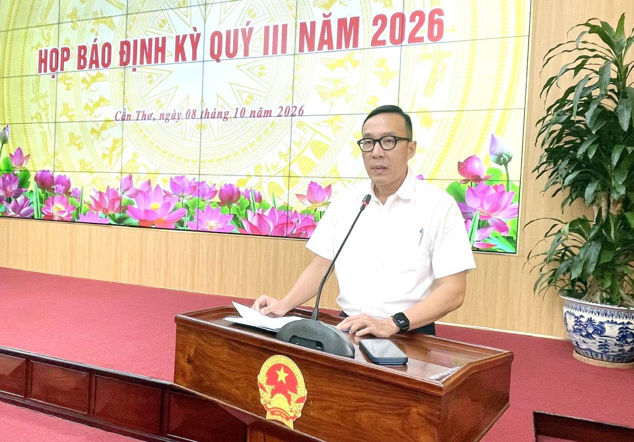 &Ocirc;ng Trần Ph&uacute; Lộc Th&agrave;nh, quyền Gi&aacute;m đốc Sở T&agrave;i ch&iacute;nh TP. Cần Thơ th&ocirc;ng tin t&igrave;nh h&igrave;nh kinh tế-x&atilde; hội