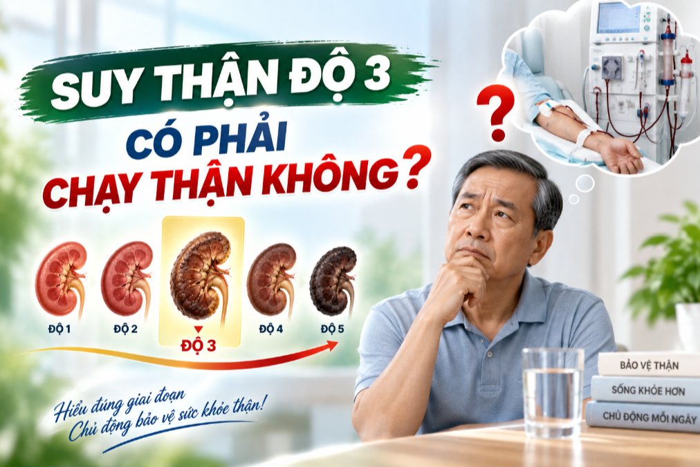 Người bị suy thận độ 3 c&oacute; phải chạy thận kh&ocirc;ng?