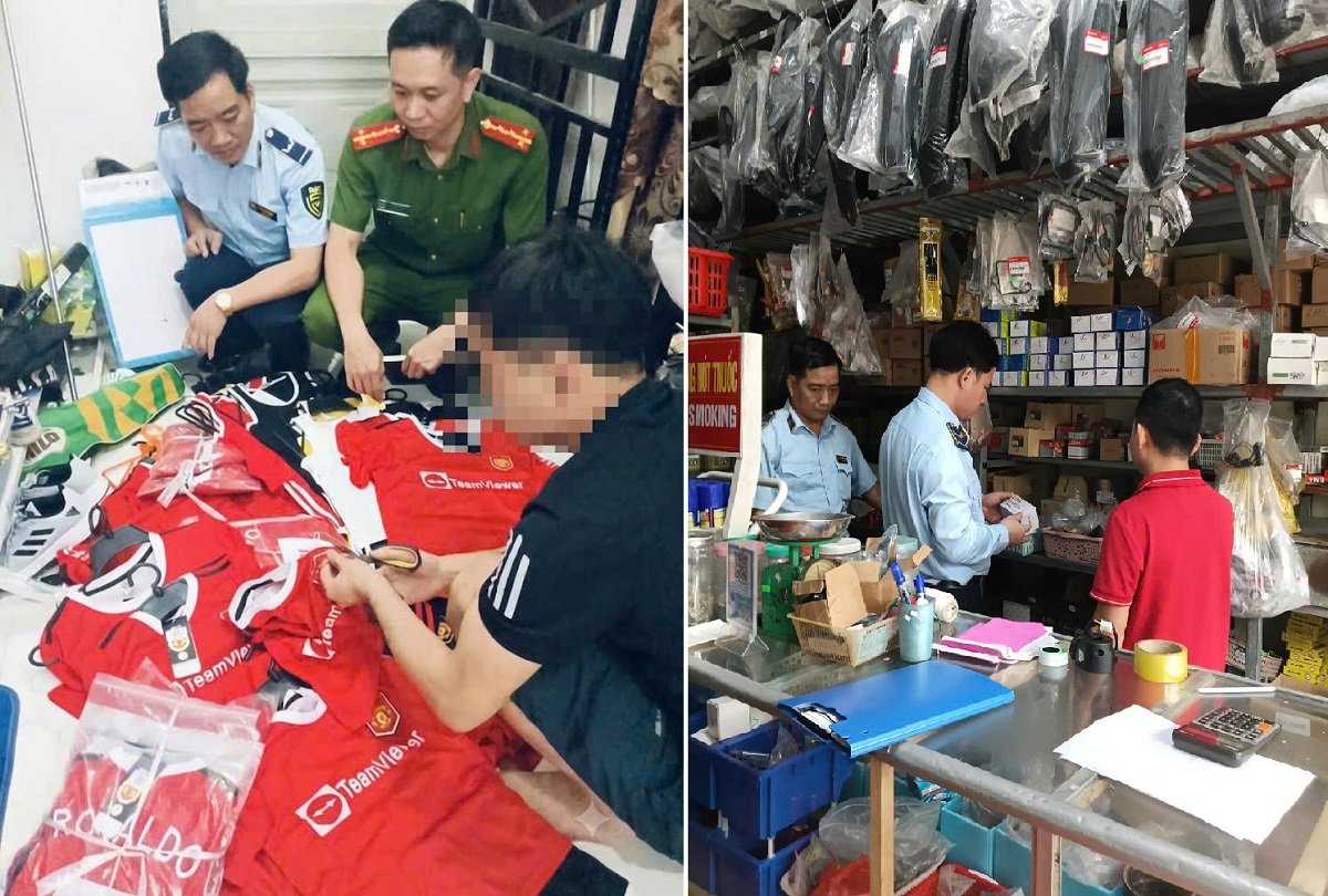 Lực lượng thuộc Đội QLTT số 7 phối hợp cùng lực lượng chức năng kiểm tra hàng hóa tại các cơ sở kinh doanh trên địa bàn quản lý Lực lượng thuộc Đội QLTT số 7 phối hợp cùng lực lượng chức năng kiểm tra hàng hóa tại các cơ sở kinh doanh trên địa bàn quản lý
