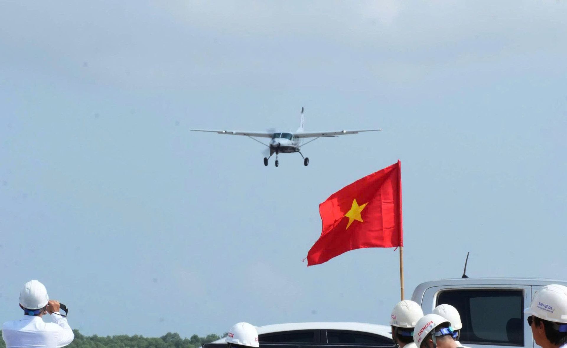 Chuyến bay kỹ thuật đầu ti&ecirc;n tại Cảng h&agrave;ng kh&ocirc;ng Quảng Trị