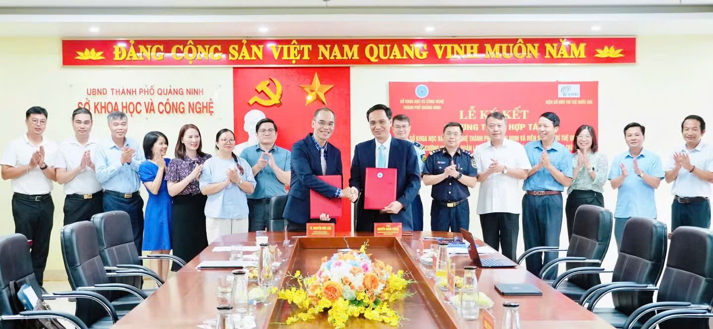 Đại diện lãnh đạo Sở Khoa học và Công nghệ và Viện Sở hữu trí tuệ Quốc gia ký kết chương trình hợp tác Đại diện lãnh đạo Sở Khoa học và Công nghệ và Viện Sở hữu trí tuệ Quốc gia ký kết chương trình hợp tác