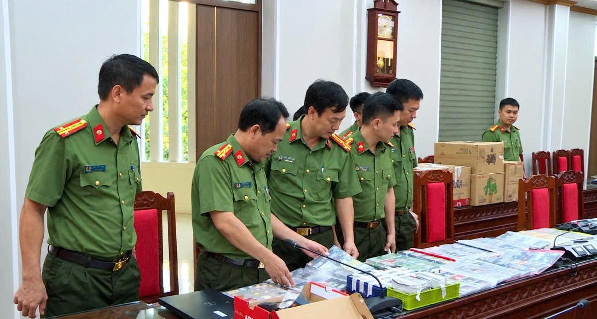 Đại t&aacute; L&ecirc; Ngọc Anh, Ph&oacute; Gi&aacute;m đốc, Thủ trưởng Cơ quan an ninh điều tra C&ocirc;ng an tỉnh trực tiếp chỉ đạo c&ocirc;ng t&aacute;c điều tra, ph&aacute; &aacute;n. Ảnh: C&ocirc;ng an Thanh H&oacute;a