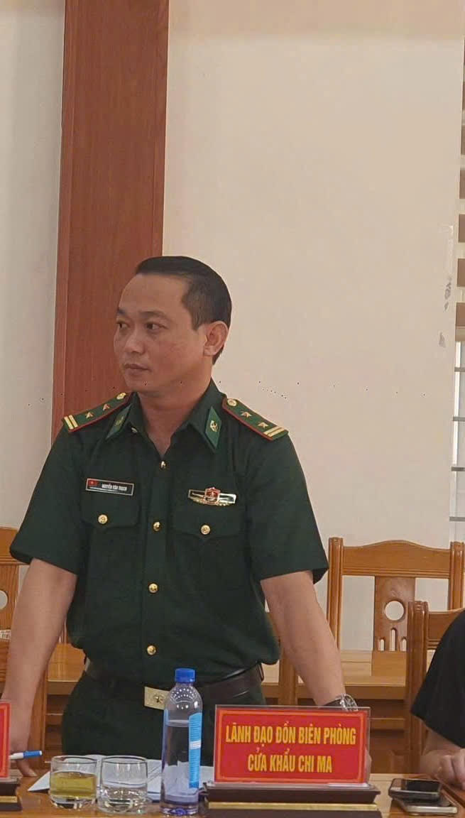Trung t&aacute; Nguyễn Văn Thạch, Ph&oacute; Đồn trưởng Nghiệp vụ, Đồn Bi&ecirc;n ph&ograve;ng Cửa khẩu Chi Ma