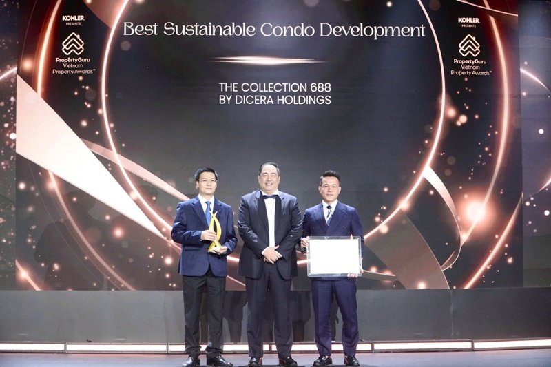 Giải thưởng BEST SUSTAINABLE CONDO DEVELOPMENT thuộc về Dự án The Collection 688 của DICERA. Giải thưởng BEST SUSTAINABLE CONDO DEVELOPMENT thuộc về Dự án The Collection 688 của DICERA.