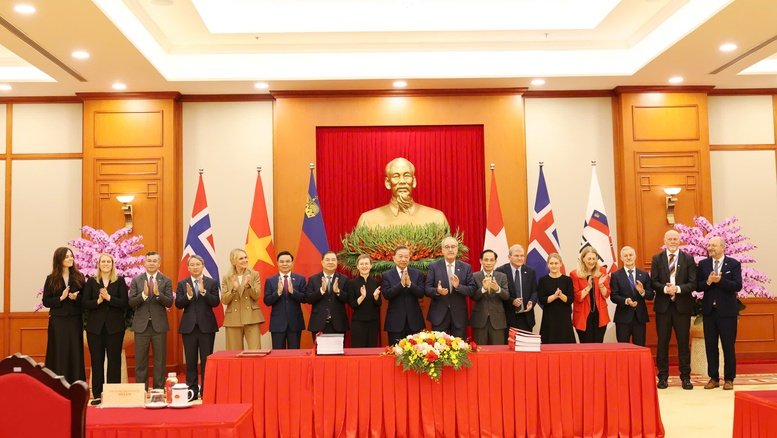 Hiệp định Thương mại Tự do Việt Nam - EFTA được kỳ vọng sẽ mở ra những cơ hội hợp t&aacute;c mới, qua đ&oacute; mang lại lợi &iacute;ch thiết thực cho người d&acirc;n v&agrave; cộng đồng doanh nghiệp của Việt Nam v&agrave; c&aacute;c quốc gia th&agrave;nh vi&ecirc;n EFTA - Ảnh: BCT