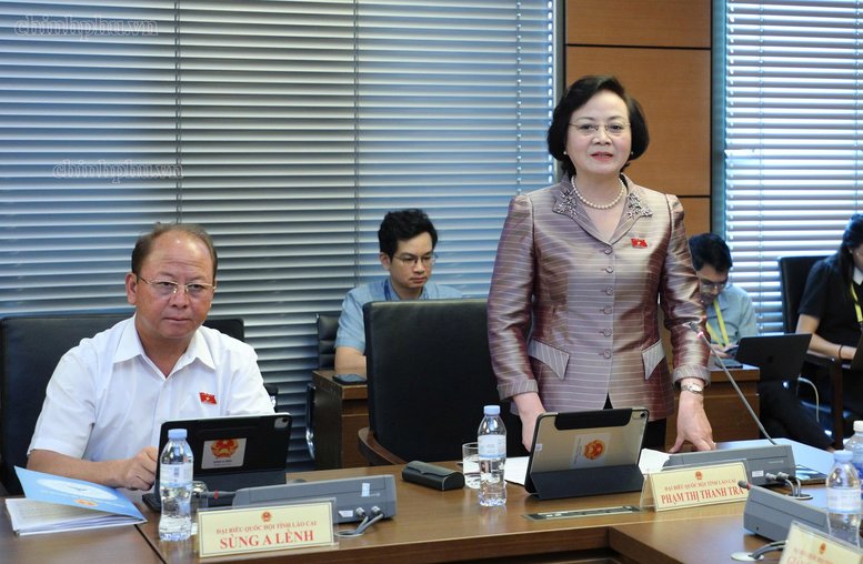 Phó Thủ tướng Phạm Thị Thanh Trà phát biểu thảo luận tại tổ 15 - Ảnh: chinhphu.vn Phó Thủ tướng Phạm Thị Thanh Trà phát biểu thảo luận tại tổ 15 - Ảnh: chinhphu.vn