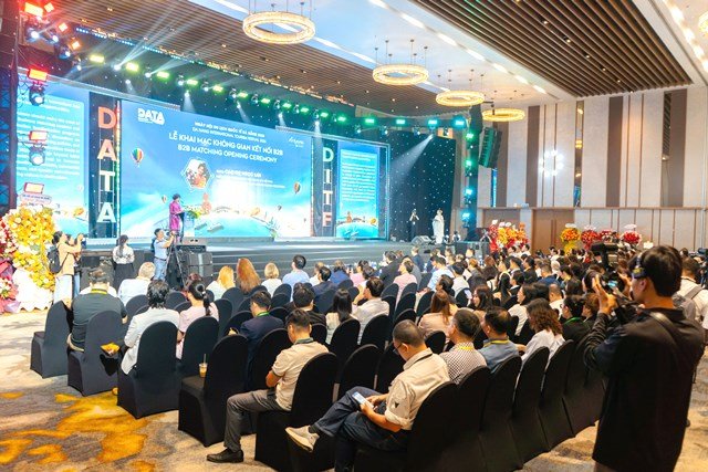 Quang cảnh Lễ khai mạc Không gian Business & Kết nối B2B trong khuôn khổ Ngày hội DITF 2026. Ảnh BTC. Quang cảnh Lễ khai mạc Không gian Business & Kết nối B2B trong khuôn khổ Ngày hội DITF 2026. Ảnh BTC.