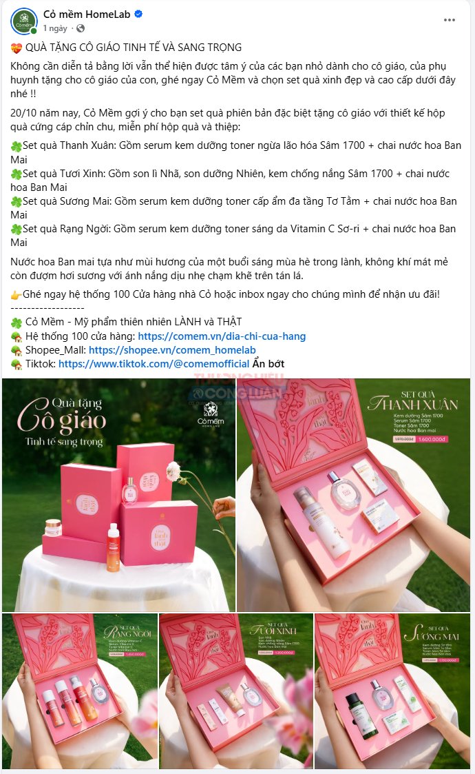 Mỹ phẩm cũng là một trong những món quà được chị em phụ nữ yêu thích Mỹ phẩm cũng là một trong những món quà được chị em phụ nữ yêu thích
