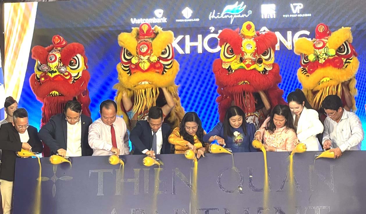 Nghi thức Lễ khởi c&ocirc;ng x&acirc;y dựng dự &aacute;n Thi&ecirc;n Qu&acirc;n Apartment