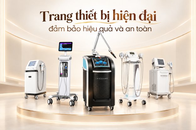Hệ thống trang thiết bị làm đẹp hiện đại tại Xuân Hương Hệ thống trang thiết bị làm đẹp hiện đại tại Xuân Hương