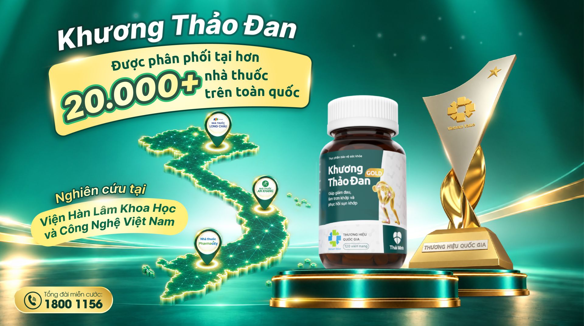 Khương Thảo Đan phủ sóng tại hơn 20.000 Nhà thuốc trên toàn quốc Khương Thảo Đan phủ sóng tại hơn 20.000 Nhà thuốc trên toàn quốc