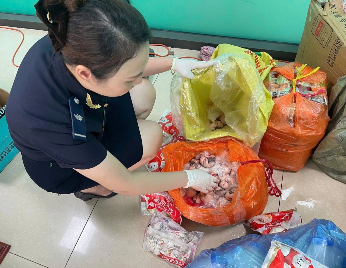 Tang vật vi phạm được lực lượng Hải quan ph&aacute;t hiện, tạm giữ. Ảnh: kv07.customs.gov.vn