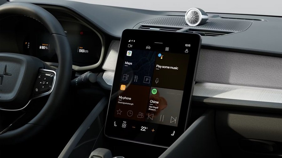 Màn hình trung tâm Polestar 2 hiển thị Google Maps trực tiếp. Mẫu xe thuộc hệ sinh thái Geely đã sử dụng dịch vụ Google từ năm 2020 Màn hình trung tâm Polestar 2 hiển thị Google Maps trực tiếp. Mẫu xe thuộc hệ sinh thái Geely đã sử dụng dịch vụ Google từ năm 2020