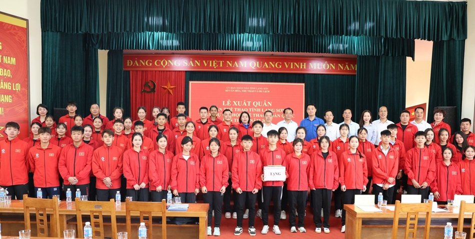 Lạng Sơn xuất qu&acirc;n tham dự Đại hội Thể thao to&agrave;n quốc lần thứ X năm 2026