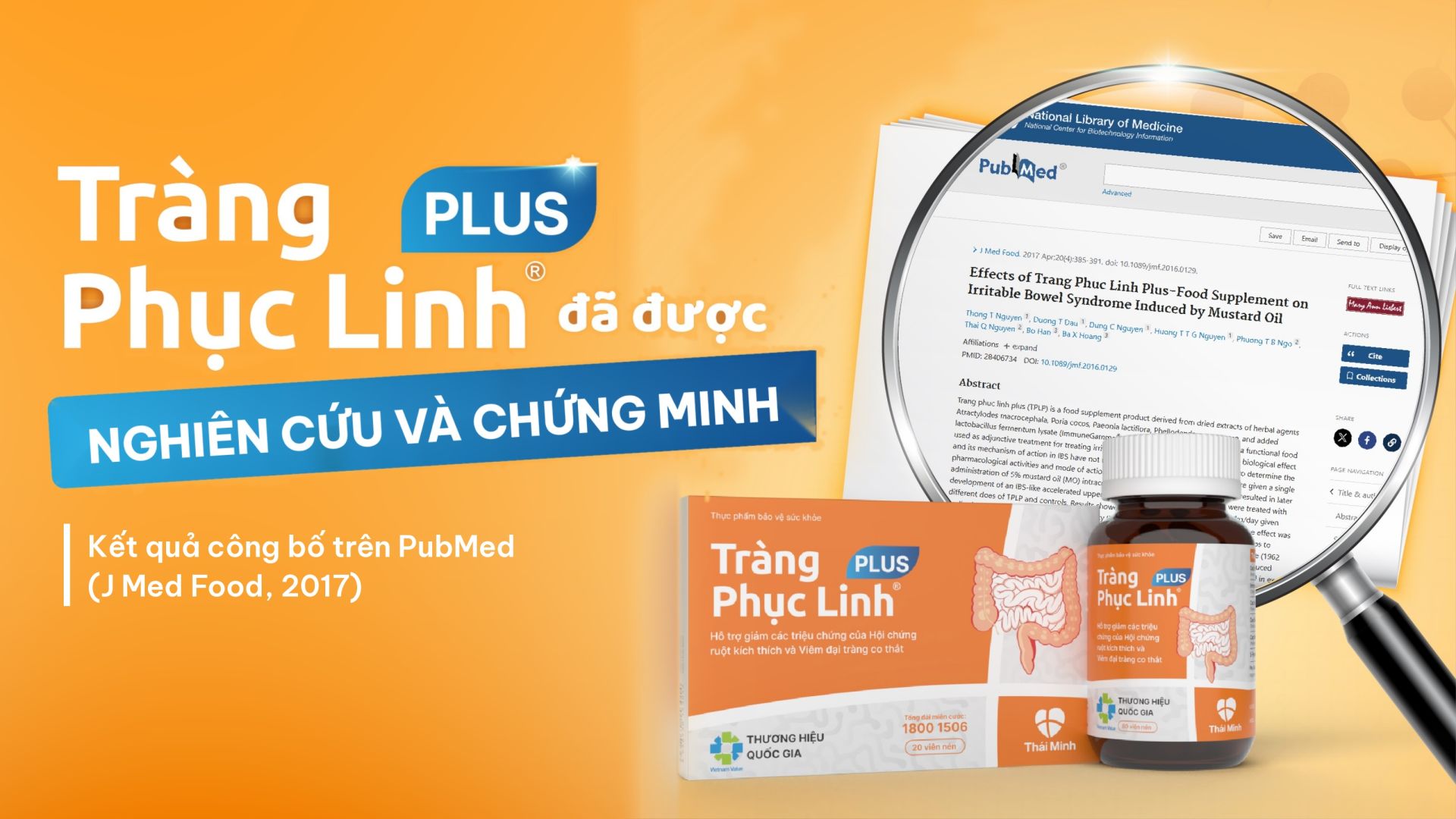 Tr&agrave;ng Phục Linh PLUS c&oacute; nghi&ecirc;n cứu được c&ocirc;ng bố tr&ecirc;n Pubmed - Thư viện Y Khoa Hoa Kỳ
