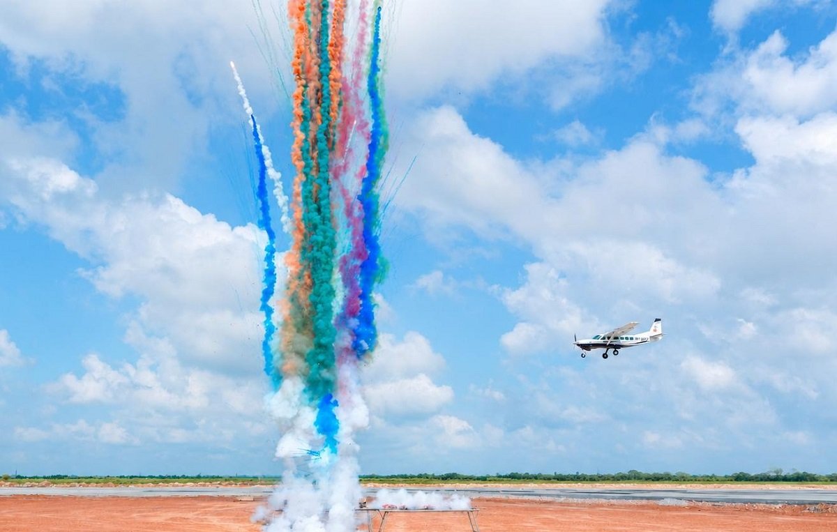 Ngày 15/10/2026, CHK Quảng Trị đã tổ chức chuyến bay kỹ thuật đầu tiên để kiểm tra, rà soát an toàn tĩnh không. Ảnh: Anh Chiến.