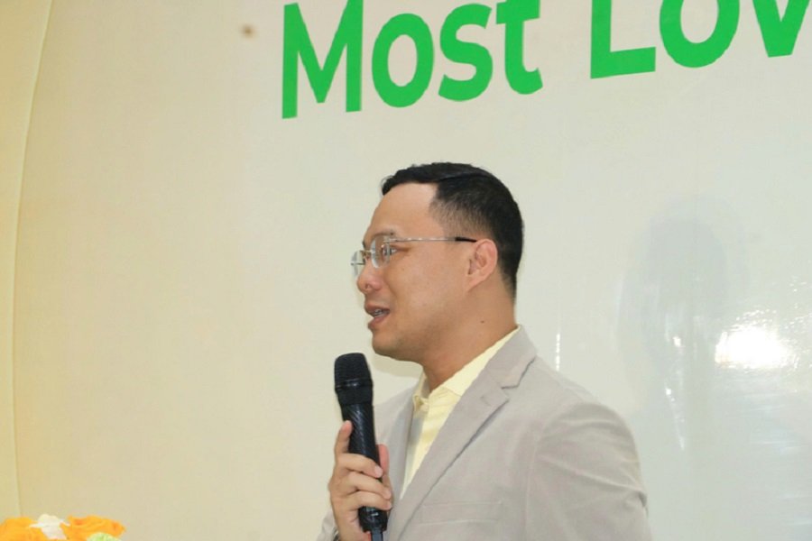 &Ocirc;ng Nguyễn L&ecirc; Thanh Tuấn, Chủ tịch TAFA Group ph&aacute;t biểu.