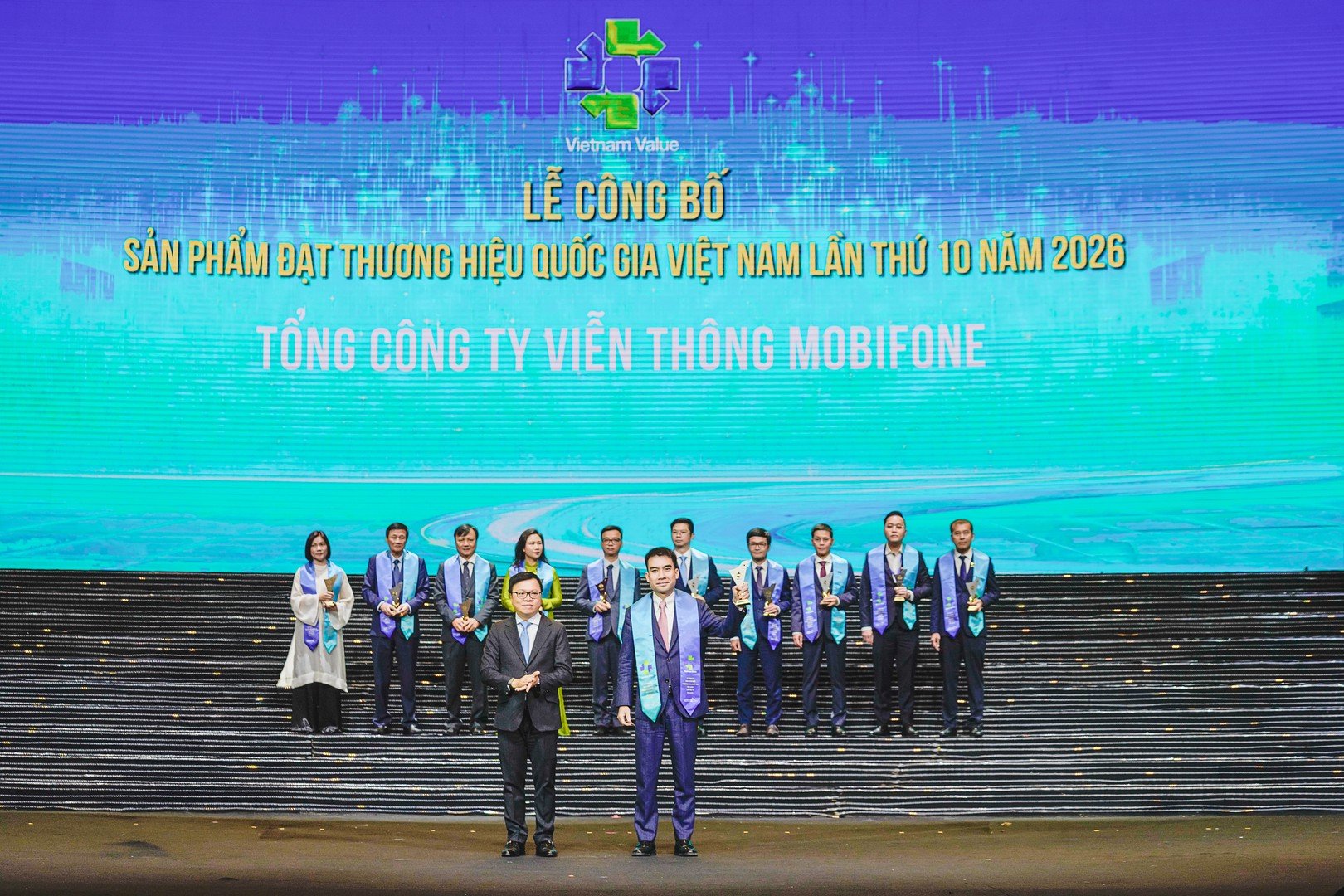 Dịch vụ viễn thông di động MobiFone 5G của Tổng công ty Viễn thông MobiFone vinh dự được công nhận sản phẩm đạt Thương hiệu quốc gia Việt Nam năm 2026 Dịch vụ viễn thông di động MobiFone 5G của Tổng công ty Viễn thông MobiFone vinh dự được công nhận sản phẩm đạt Thương hiệu quốc gia Việt Nam năm 2026