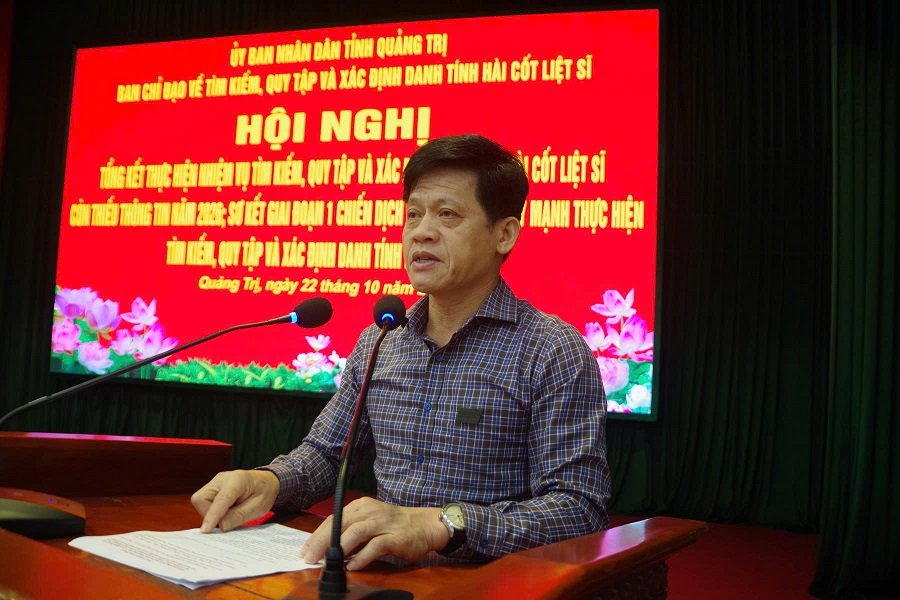 Ph&oacute; Chủ tịch UBND tỉnh Quảng Trị L&ecirc; Văn Bảo kết luận hội nghị