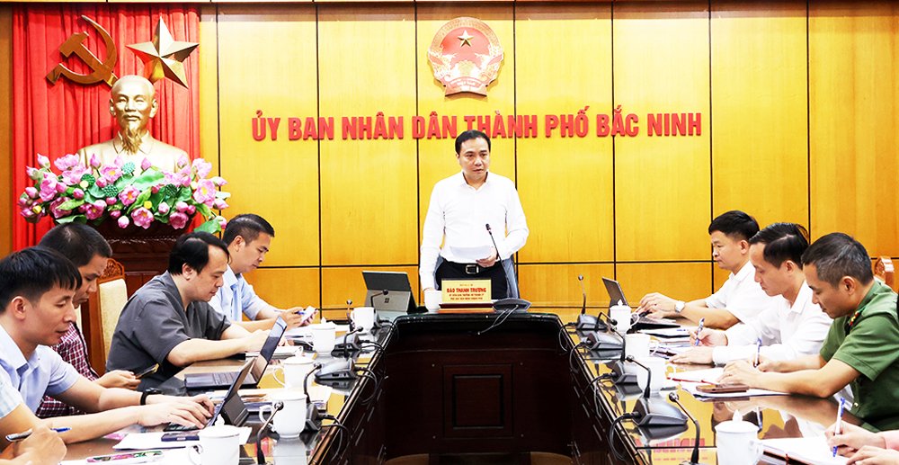 Phó Chủ tịch UBND thành phố Đào Thanh Trường phát biểu chỉ đạo tại hội nghị. Phó Chủ tịch UBND thành phố Đào Thanh Trường phát biểu chỉ đạo tại hội nghị.