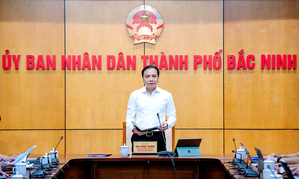 Phó Chủ tịch UBND thành phố Đào Thanh Trường phát biểu chỉ đạo. Phó Chủ tịch UBND thành phố Đào Thanh Trường phát biểu chỉ đạo.