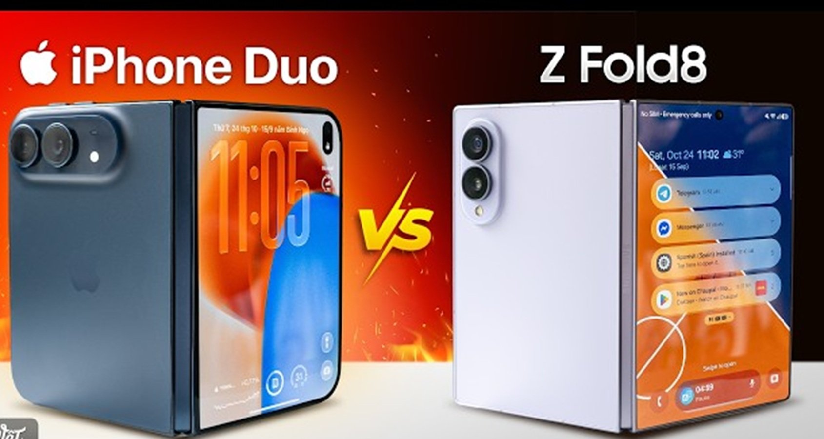 iPhone Duo đọ sức mạnh với Galaxy Z Fold8