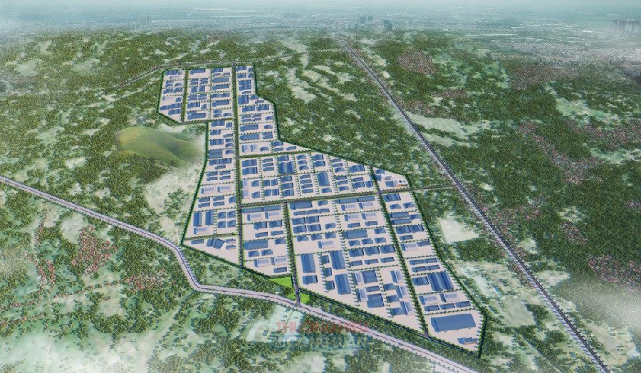Tổng thể mặt bằng Khu c&ocirc;ng nghiệp Ho&agrave; Hội, nơi triển khai Dự &aacute;n Nh&agrave; m&aacute;y Chế biến Thực phẩm BAF B&igrave;nh Định.