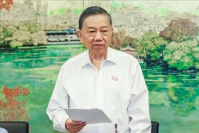 Tổng Bí thư, Chủ tịch nước Tô Lâm, đại biểu Quốc hội TP Hà Nội phát biểu. Ảnh: Doãn Tấn/TTXVN Tổng Bí thư, Chủ tịch nước Tô Lâm, đại biểu Quốc hội TP Hà Nội phát biểu. Ảnh: Doãn Tấn/TTXVN