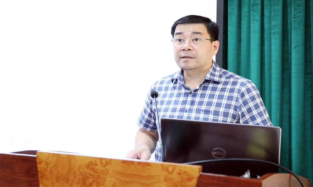 Đồng chí Nguyễn Phúc Thương, Phó Giám đốc Sở Khoa học và Công nghệ kết luận và bế mạc hội thảo. Đồng chí Nguyễn Phúc Thương, Phó Giám đốc Sở Khoa học và Công nghệ kết luận và bế mạc hội thảo.