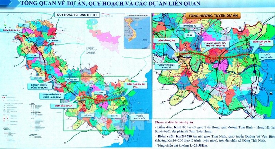 Bản đồ dự án đầu tư xây dựng trục phát triển Bắc – Nam (đoạn từ xã Nam Tiên Hưng đến tuyến Đường bộ ven biển Bản đồ dự án đầu tư xây dựng trục phát triển Bắc – Nam (đoạn từ xã Nam Tiên Hưng đến tuyến Đường bộ ven biển