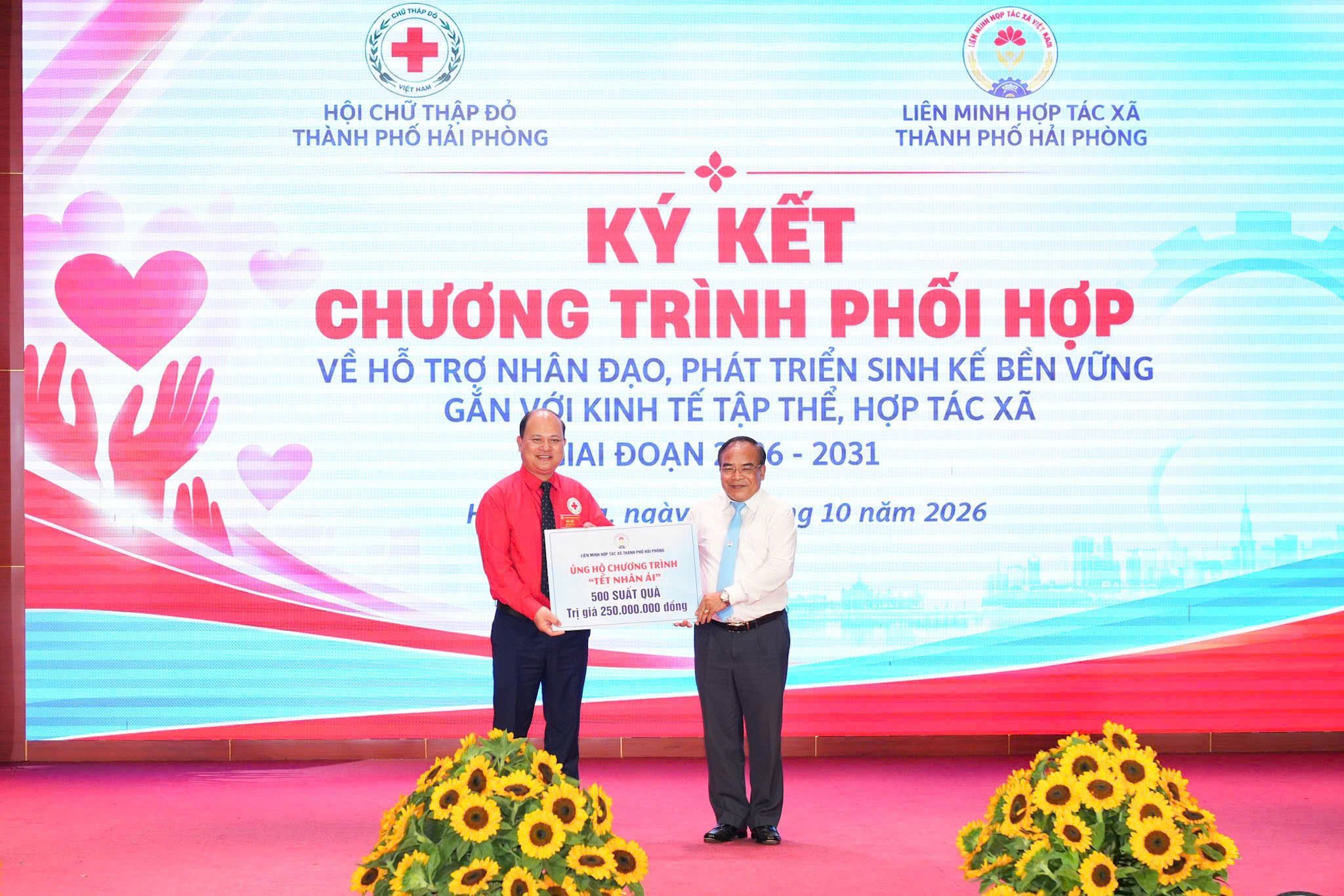 Liên minh hợp tác xã thành phố ủng hộ Chương trình “Tết nhân ái Liên minh hợp tác xã thành phố ủng hộ Chương trình “Tết nhân ái