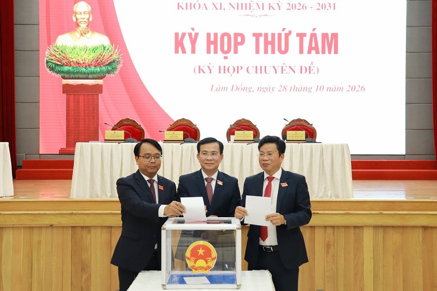 Các đại biểu bỏ phiếu bầu bổ sung chức danh Phó Chủ tịch UBND tỉnh nhiệm kỳ 2026–2031 Các đại biểu bỏ phiếu bầu bổ sung chức danh Phó Chủ tịch UBND tỉnh nhiệm kỳ 2026–2031