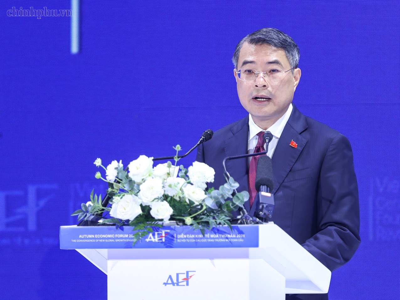 Thủ tướng Chính phủ Lê Minh Hưng phát biểu tại phiên toàn thể cấp cao của Diễn đàn Kinh tế Mùa thu (Ảnh: chinhphu.vn/Nhật Bắc) Thủ tướng Chính phủ Lê Minh Hưng phát biểu tại phiên toàn thể cấp cao của Diễn đàn Kinh tế Mùa thu (Ảnh: chinhphu.vn/Nhật Bắc)