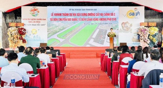 Quang cảnh Lễ kh&aacute;nh th&agrave;nh Dự &aacute;n x&acirc;y dựng đường cất hạ c&aacute;nh số 2&hellip;