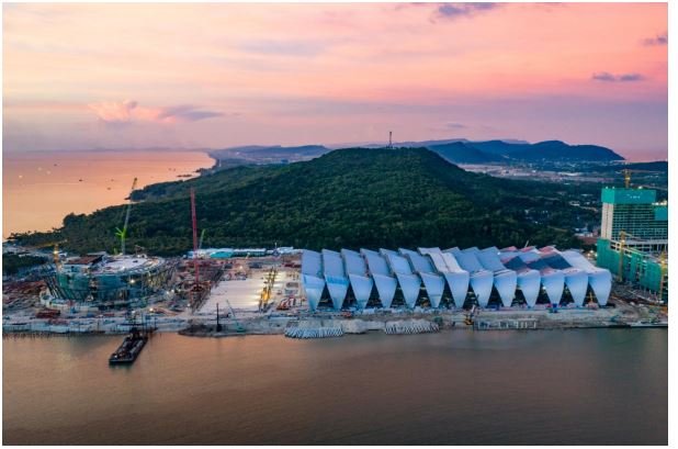 Trung tâm Hội nghị và Triển lãm APEC nhìn từ trên cao Trung tâm Hội nghị và Triển lãm APEC nhìn từ trên cao
