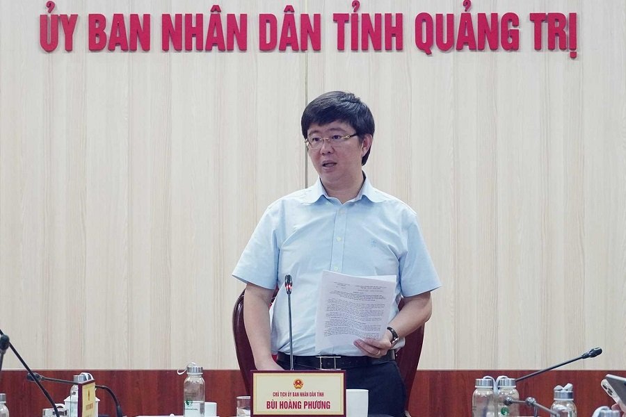 Chủ tịch UBND tỉnh Quảng Trị Bùi Hoàng Phương kết luận buổi làm việc Chủ tịch UBND tỉnh Quảng Trị Bùi Hoàng Phương kết luận buổi làm việc